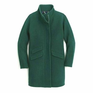 J. Crew Forest Green Trench Coat